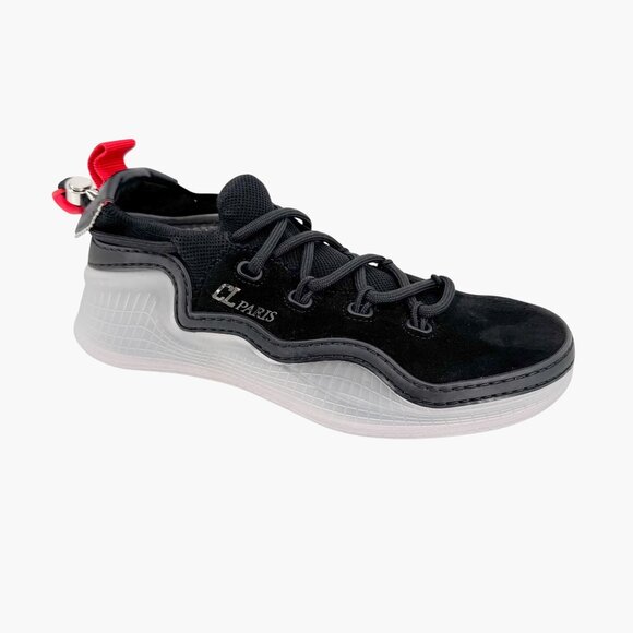 Christian Louboutin Arpoador Black Suede Sneakers Size 38.5 US 8.5 Women - Picture 8 of 13